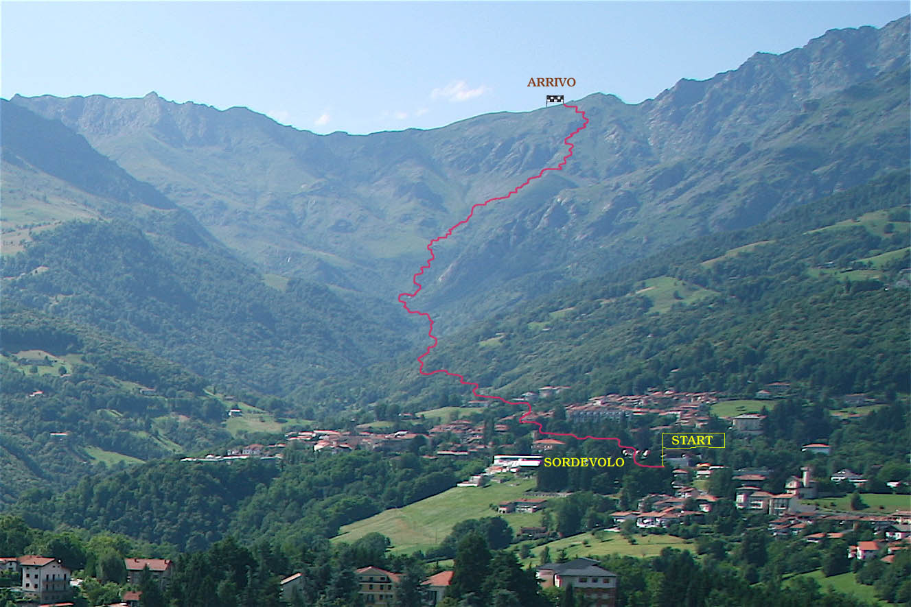 Percorso: Sordevolo - Rifugio Coda